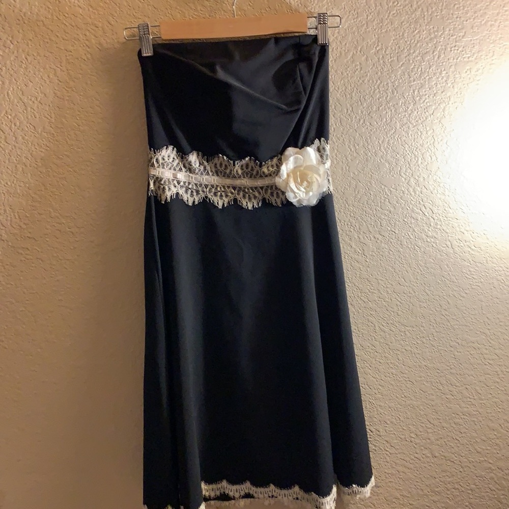Vintage Retro Strapless black dress. Charlotte Russe